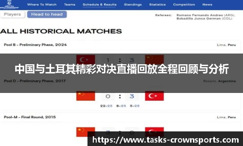 中国与土耳其精彩对决直播回放全程回顾与分析
